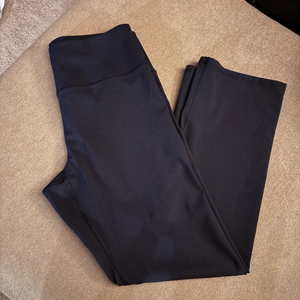 RBX Black Performance Leggings with Logo Print
